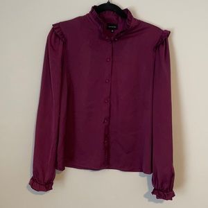 Silky Aubergine Blouse